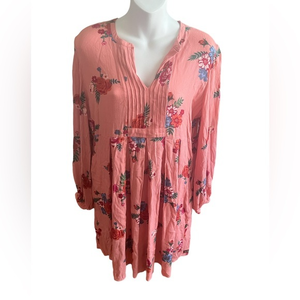 Matilda Jane Pink Long Sleeve‎ Floral Dress S
